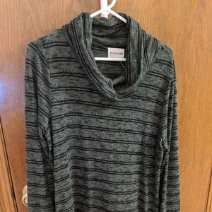 Black and Green Striped Sweater